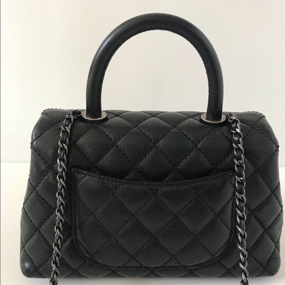 💓Sold💓Chanel Coco Black Mini Handle - Picture 5 of 12